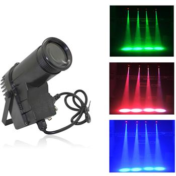 30W Multicolored Light 3 Control Modes Mini LED Stage Lamp Black