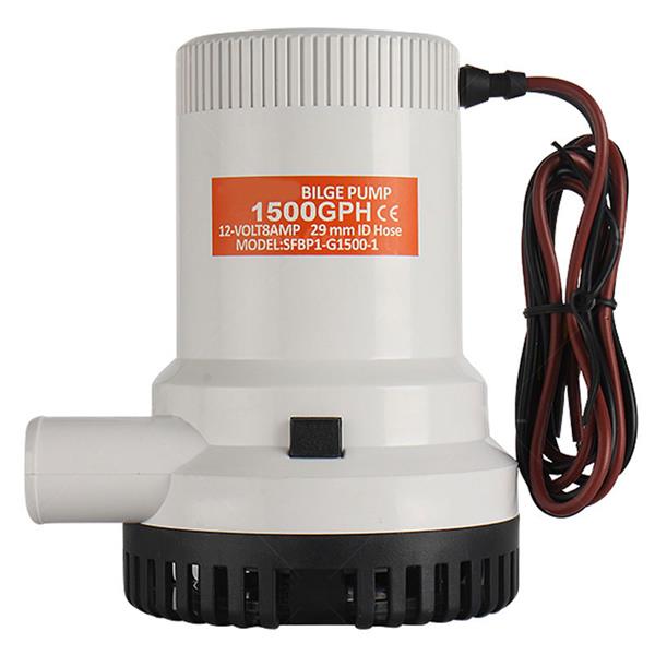 01-Series 1500GPH Seaflo Bilge Pump Water Pump White