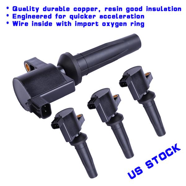 4pcs Ignition Coils for 2003-2013 FORD  2004-2006 MAZDA 2.0 2.3 2005-2008 MERCURY DG507