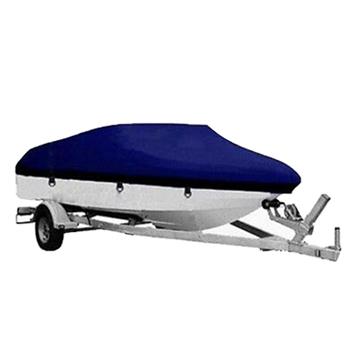 17-19ft 600D Oxford Fabric High Quality Waterproof Boat Cover with Storage Bag Blue