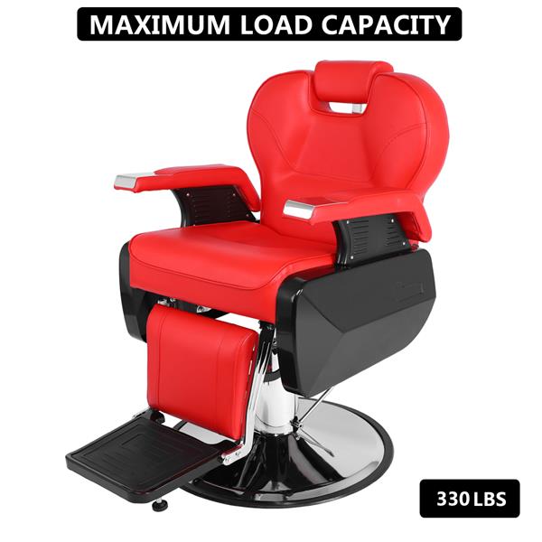 Professional Salon Barber Chair 8702A Red 