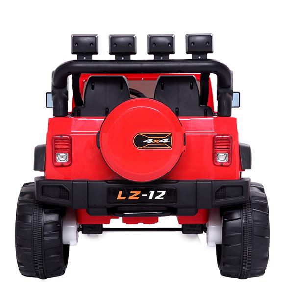 12V Kids Ride On Car Toy Jeep Rechargeable Battery 4 mph Remote Control Red US