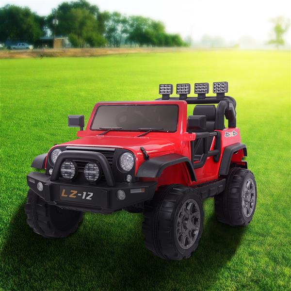 12V Kids Ride On Car Toy Jeep Rechargeable Battery 4 mph Remote Control Red US