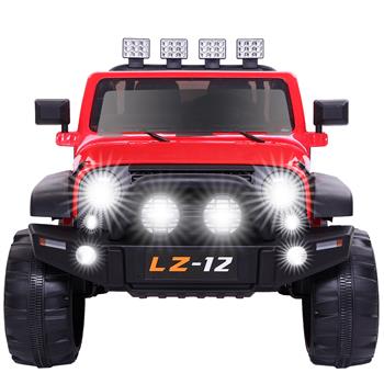 12V Kids Ride On Car Toy Jeep Rechargeable Battery 4 mph Remote Control Red US