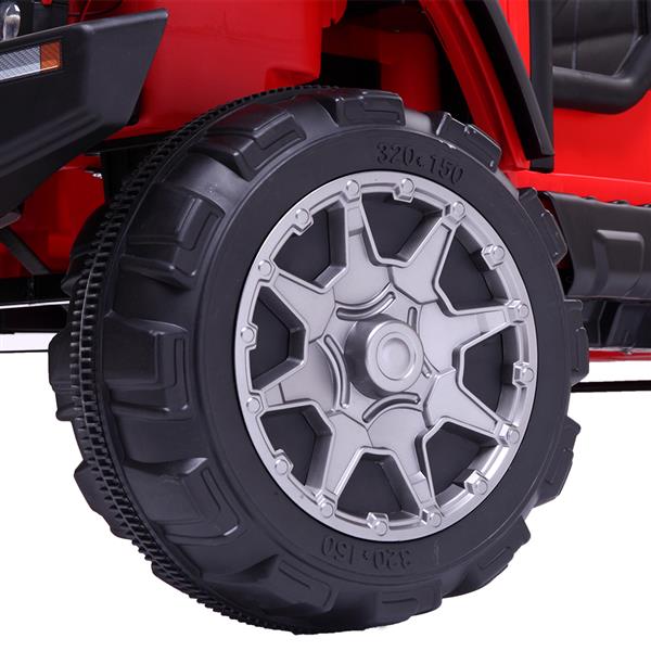 12V Kids Ride On Car Toy Jeep Rechargeable Battery 4 mph Remote Control Red US