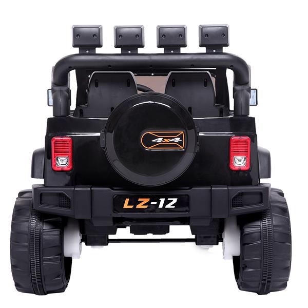 12V Kids Ride On Car Toy Rechargeable Battery 4 mph Remote Control Black US