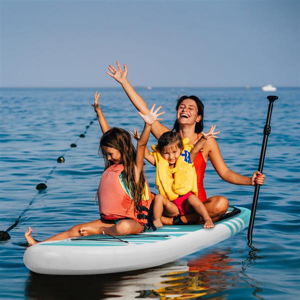 Inflatable Paddle Boards Stand Up 10.5'x30 x6 ISUP Surf Control Non-Slip Deck Standing Boat Green