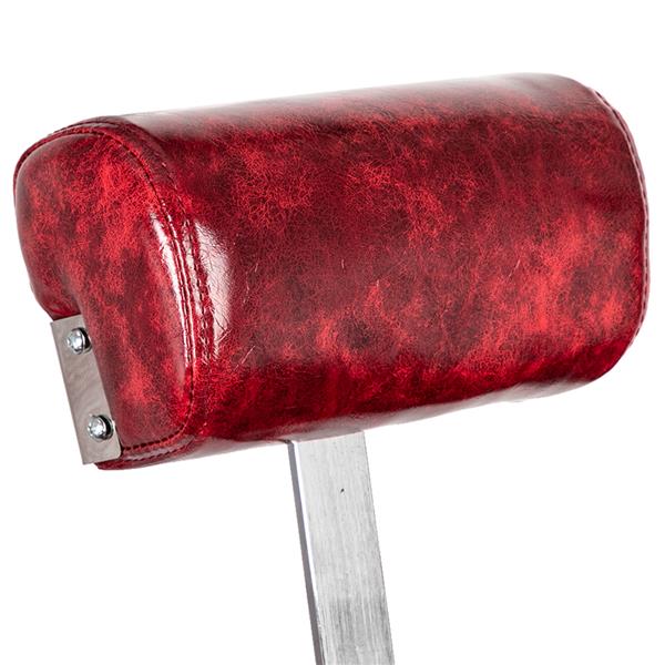 Classic Large Barber Chair, Wine Red