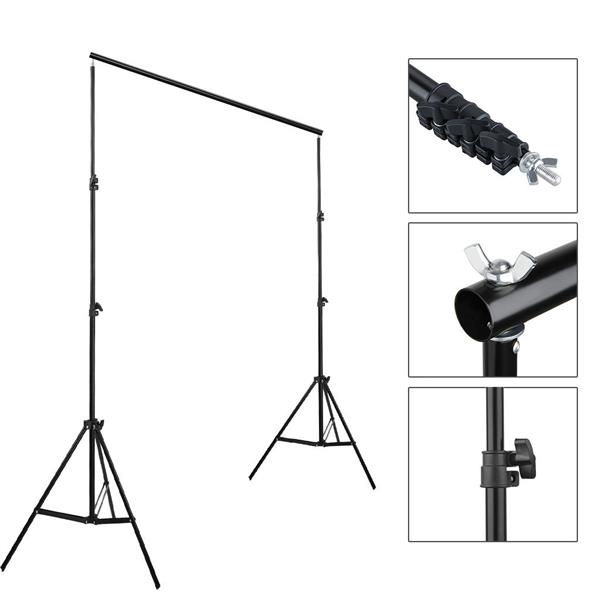 45W Photo Photography Umbrella Lighting Kit Studio Light Bulb Non-Woven Fabric Backdrop Stand  with 43" 110cm Five-in-One Folding Reflector Set (Do Not Sell on Amazon)
