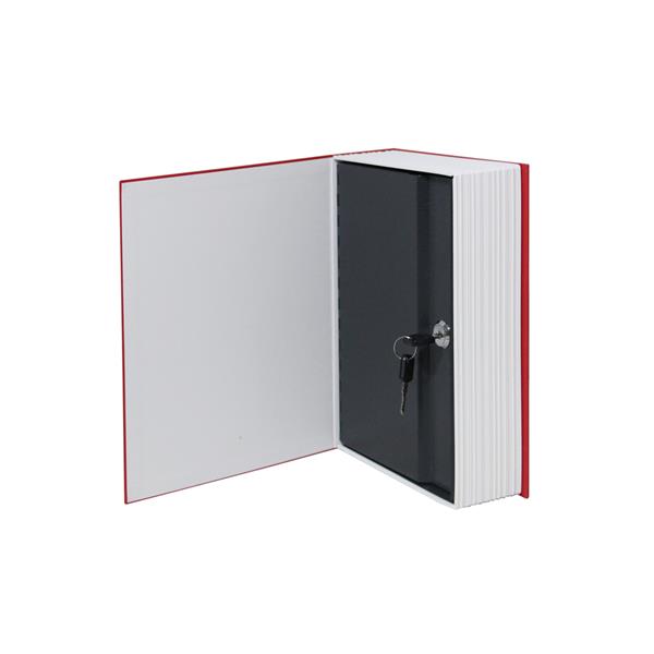 Fashionable Professional Book Shape Safe Box Size L Red