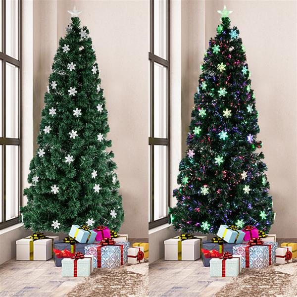 7FT Small Light Fiber Optic Christmas Tree 290 Branches