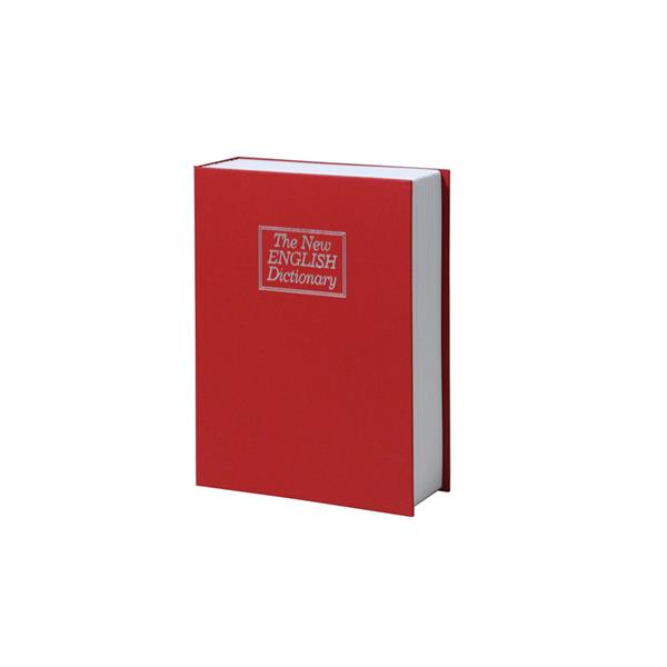 Fashionable Professional Book Shape Safe Box Size L Red