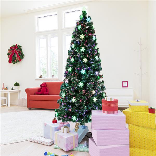 7FT Small Light Fiber Optic Christmas Tree 290 Branches