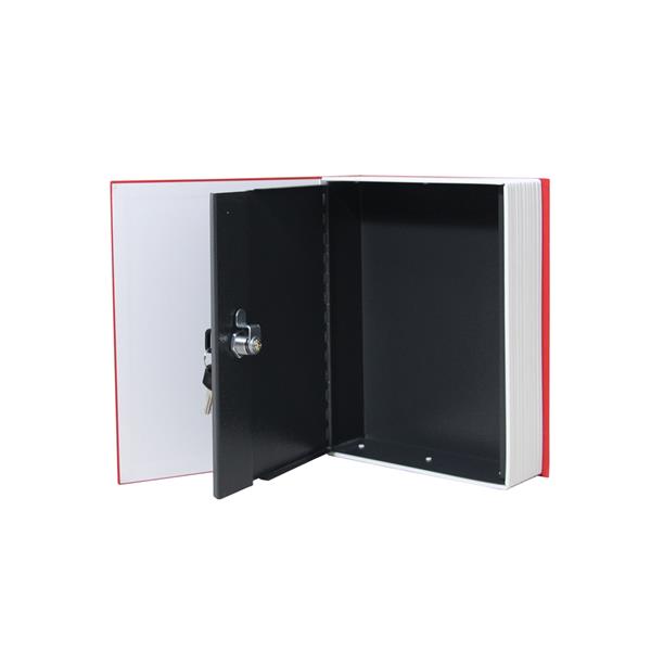 Fashionable Professional Book Shape Safe Box Size L Red