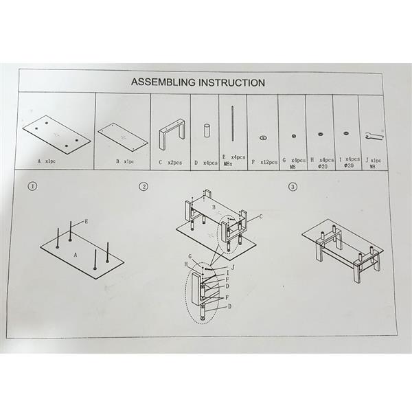 Arc Shaped Two Tiers Tempered Glass Coffee Table 