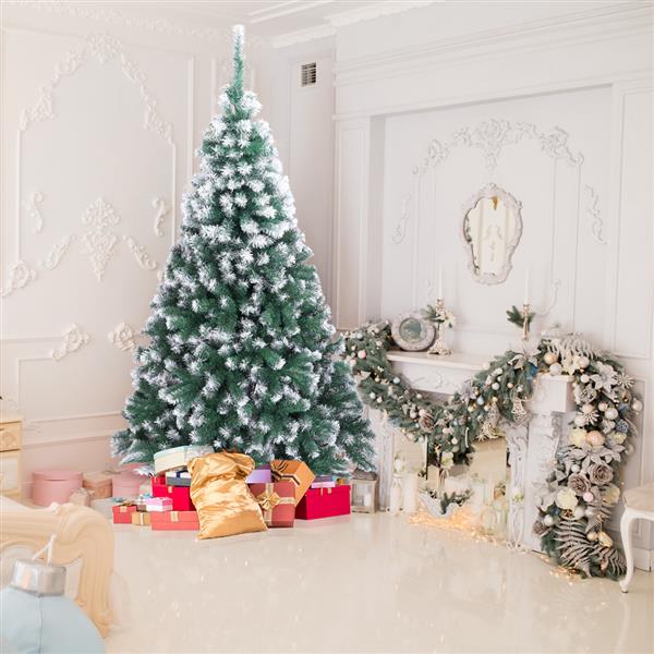 7FT Spray White PVC Christmas Tree 870 Branches