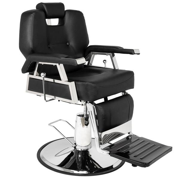 HZ8706 Professional Portable Hydraulic Lift Man Large Barber Chair Black 