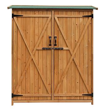 Fir Wood Shed Garden Storage Shed Wood Color & Green