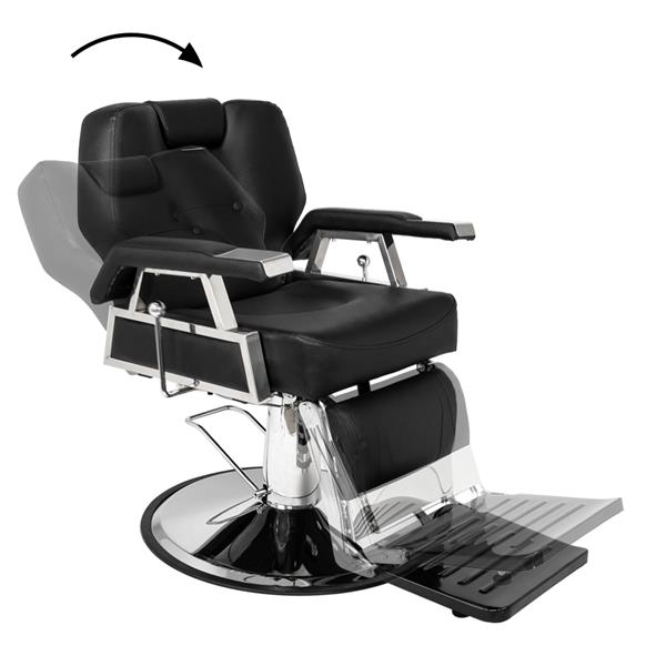 HZ8706 Professional Portable Hydraulic Lift Man Large Barber Chair Black 