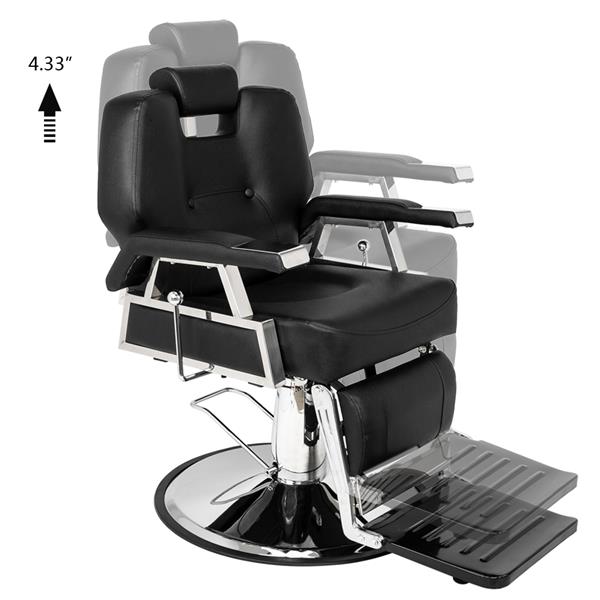 HZ8706 Professional Portable Hydraulic Lift Man Large Barber Chair Black 