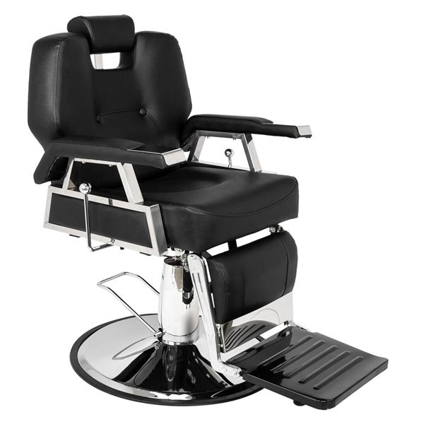 HZ8706 Professional Portable Hydraulic Lift Man Large Barber Chair Black 