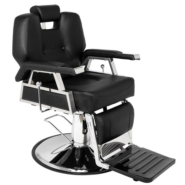 HZ8706 Professional Portable Hydraulic Lift Man Large Barber Chair Black 