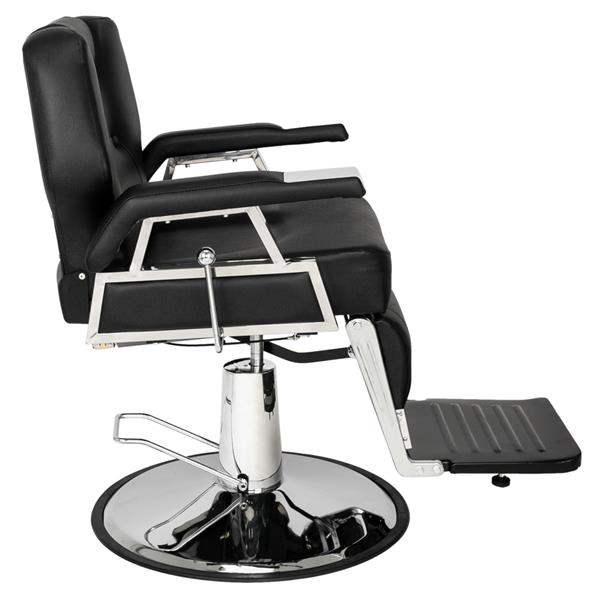 HZ8706 Professional Portable Hydraulic Lift Man Large Barber Chair Black 