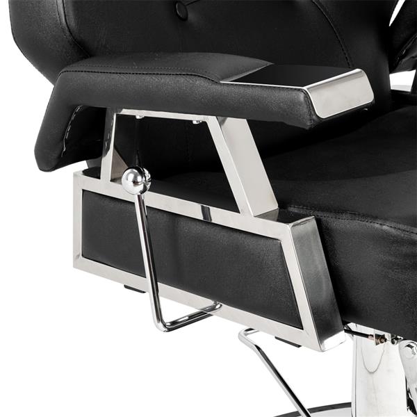 HZ8706 Professional Portable Hydraulic Lift Man Large Barber Chair Black 