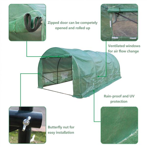  20′x10′x7′ -A Heavy Duty Greenhouse Plant Gardening Dome Greenhouse Tent