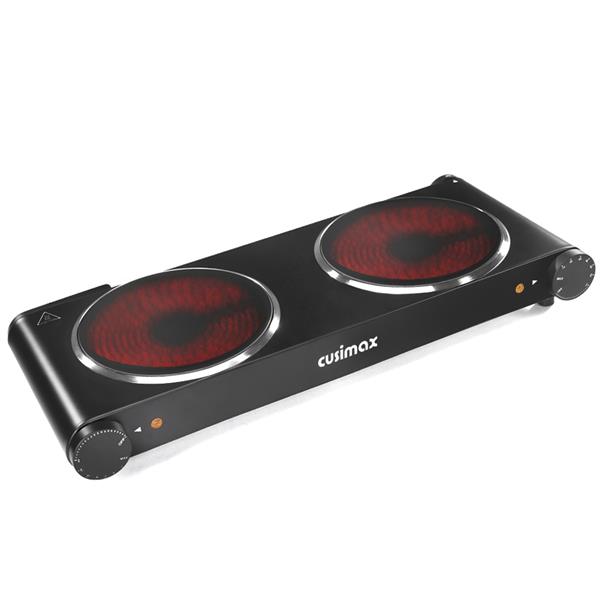 Cusimax CMIP-B180 Ceramic Hot Plate Portable Electric Cooktop Burner Single/Dual Infrared Electric Burner（Cannot be sold on Amazon)