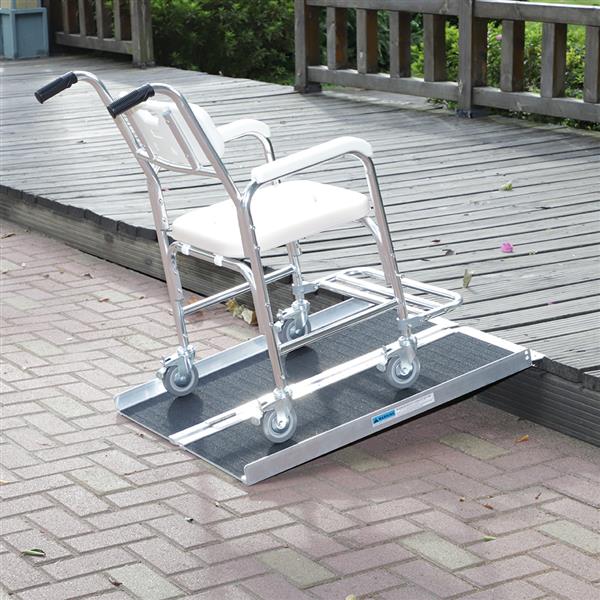3FT Two-section Non-Skid Folding Lightweight Aluminum Alloy Wheelchair Scooter Mobility Ramps