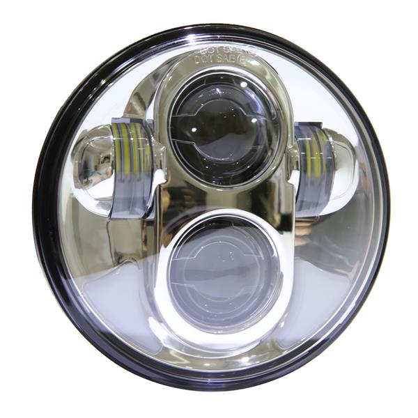 5.75" 40W 6500-7000K White Light LED Headlight for Vehicles Black