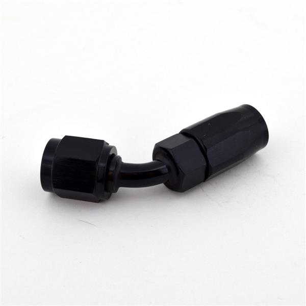 Universal AN-4 45 Degree Swivel Hose End Black