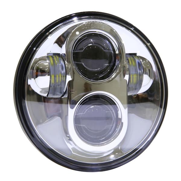 5.75" 40W 6500-7000K White Light LED Headlight for Vehicles Black