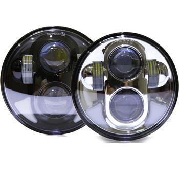 5.75\\" 40W 6500-7000K White Light LED Headlight for Vehicles Black