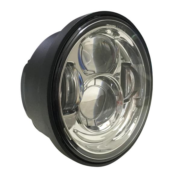 4.65" 40W 6000K White Light Die-cast Aluminum LED Headlight for Vehicles 