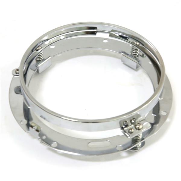 7" Portable High Quality Stainless Steel Headlight Bracket Silver