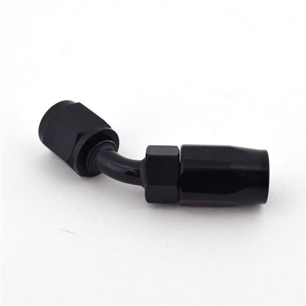 Universal AN-4 45 Degree Swivel Hose End Black