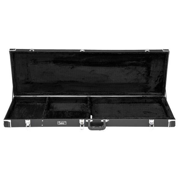 [Do Not Sell on Amazon]Glarry High Grade Electric Guitar Square Hard Case Flat Black