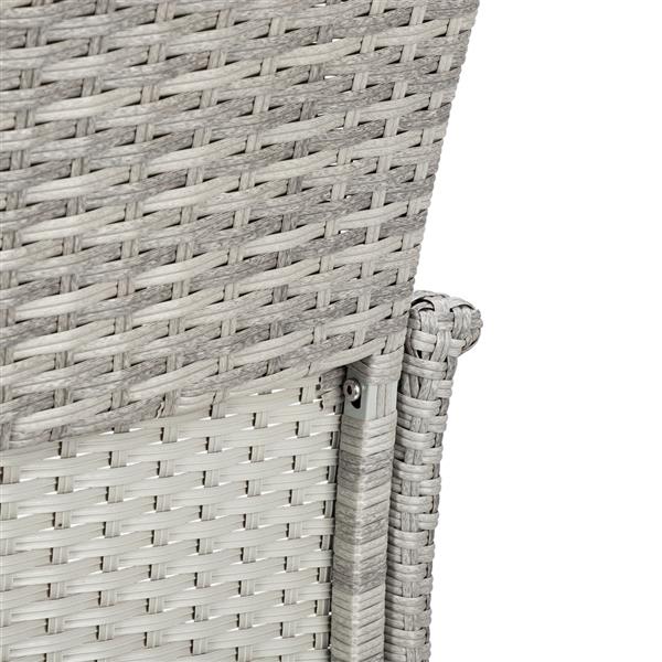 2pcs Thick Tube High Bar Chair Gray