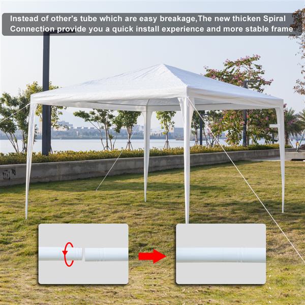 10'x10' Patio Party Tent Wedding Canopy Heavy Outdoor Upgrade Section
