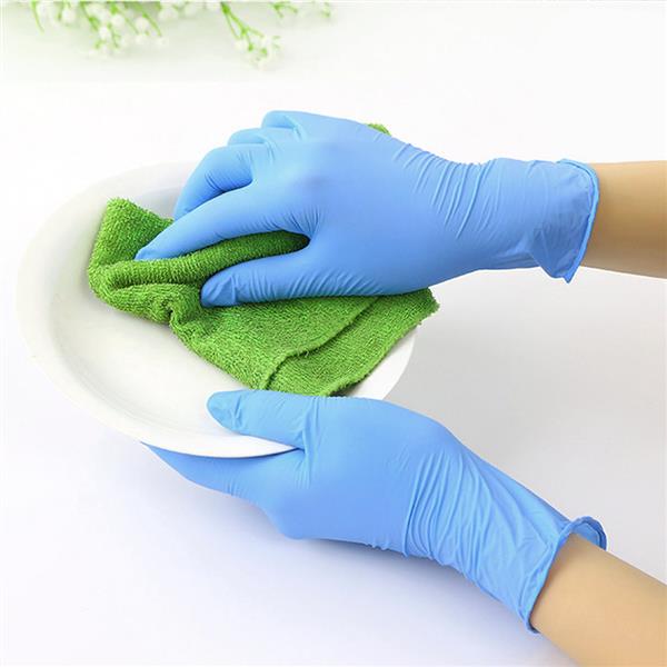 一次性丁腈检查手套M码100只-8