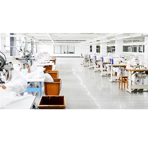 一次性连体带帽防水全身隔离防感染防护服蓝色收边 M码-5