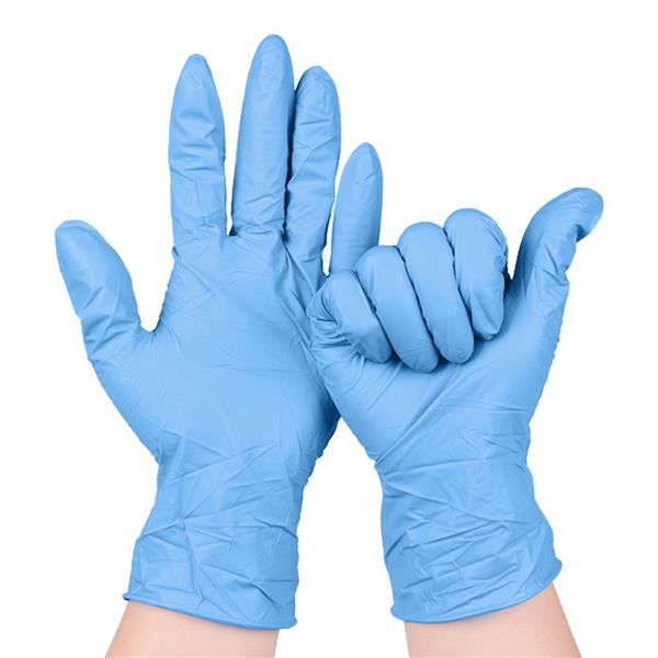 一次性丁腈检查手套L码100只-5