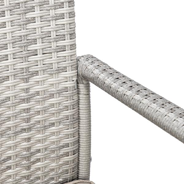 2pcs Thick Tube High Bar Chair Gray