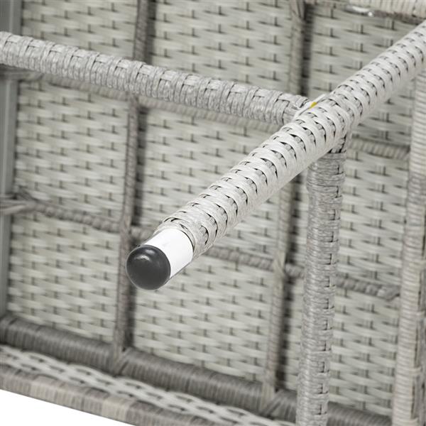 2pcs Thick Tube High Bar Chair Gray
