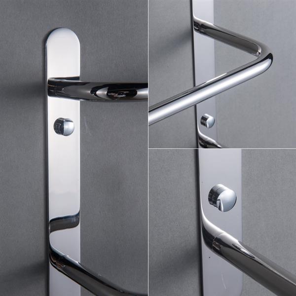 304 Stainless Steel Hand Polishing Finished Three Stagger Layers  Towel Bars Towel Rack Wall Mounted Multilayer Bathroom Accessories 23.62 inch bars KJWY003YIN-60CM