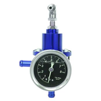 Fuel Pressure Regulator with Kpa Oil Gauge Kit Blue