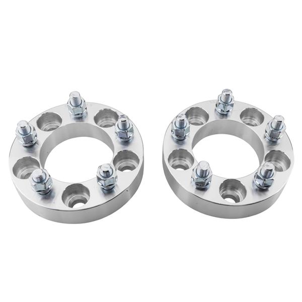 2pcs Professional Hub Centric Wheel Adapters for Jeep Ford 1955-2014 Silver