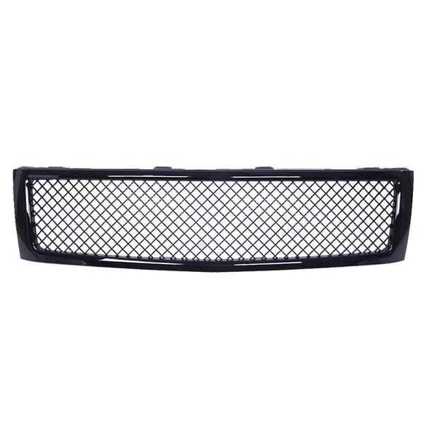 ABS Plastic Car Front Bumper Grille for 2007-2013 Chevy Silverado 1500 ABS Coating QH-CH-001 Black